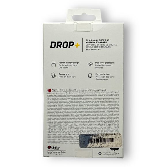 Otterbox Commuter Series Case for iPhone 12 Pro, Black - Picture 2 of 3